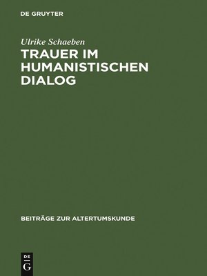 cover image of Trauer im humanistischen Dialog